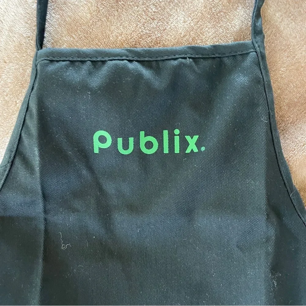 Publix Black Small Children’s Apron Kitchen Helper Science Lab Garden